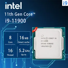 CPUS Intel Core I9 11900 25 GHz 8CORE 16THREAD CPU Procesor L316MB 65W LGA 1200 bez chłodnicy 231120