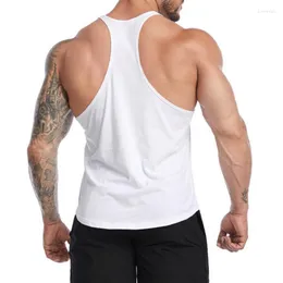 Męskie topy czołgowe fitness y back singlets top mężczyzn kulturystyka kamizelka kamizelka mięśni seksowna trening koszulka camisetas gimnasio hombre