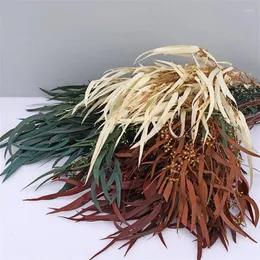 Decorative Flowers Natural Eucalyptus Leaves Dried Flower Preserved Real Plant DIY Wedding Home Decoreucalyptus Branches Stems