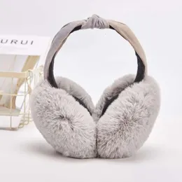 Ear Muffs Ear Muffs Soft Plush Warmer Winter Warm Earmuffs Cute Antize Panda-Shaped Solid Color Comfortable Protection Drop Delivery F Otp5H