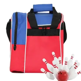 Borsa da bowling con palla da bowling Scarpe da bowling a 10 pin Borsa da trasporto per bottiglia d'acqua con asciugamano Borsa da trasporto professionale da 18 litri di grande capacità 231120