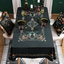 Tala de mesa Tale moderna Tocada de tecido Capa de café Luxury Decoração de jantar premium Retro Pomã Blossom Impresso