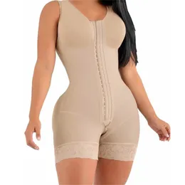 Короткие пояса Fajas Colombiana с высокой компрессией для талии и живота с брошками для груди на каждый день и после использования, для похудения, живота для женщин 231120