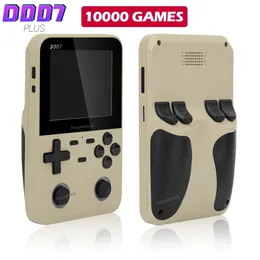 Jogadores de jogos portáteis D007 Plus 35 polegadas IPS tela portátil console de jogos Android 10000game dispositivos retro vídeo portátil 231121