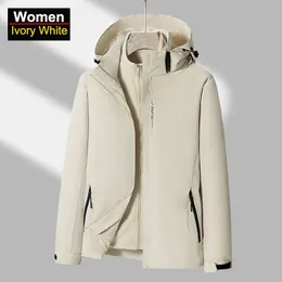 Outdoor-Jacken Hoodies Damen 3 in 1 dicke Wander-Fleecejacke wasserdichter Winter-Windbreaker Outdoor warme Campingjacke Damen winddichter Mantel 231120