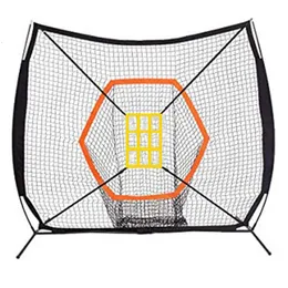 Sporthandskar Öva NET Baseball Softball som träffar Pitching Net Backstop Screen Equipment Training AIDS Baseball Goods Nylon 230421