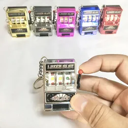 Key Rings Keychain Toy Fruit Machine Slot Machine Key Chain Fun Creative Car Jewelry Key Chain Jewelry Wholesale 231120