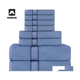 Asciugamano grande grande bagno in cotone set da bagno lusso mano viso morbido e spesso doccia sauna hammam coperta uomo donna Toalla 3 pezzi consegna goccia H Dhlvp