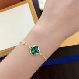 Braccialetti con ciondoli firmati da donna Fiori di moda Gioielli con bracciale in argento dorato con diamanti per la festa nuziale delle donne