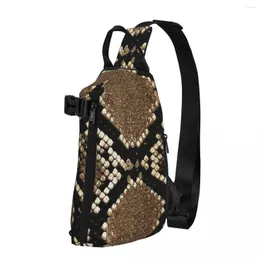 Duffel Bags Snake Skin Plouds Greoud Cross Bag Diagonally Casual Messenger Sumbag