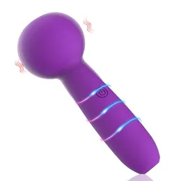 Mini Electric Massage Stick Multi Speed Vibration Av Magic Wand Vibrator g Spot Orgasm Dildo Clit Stimulation Sex Toys for Women 230316