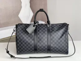 55CM Leather designer men Duffel Bags Suitcases lage Sport Outdoor Packs shoulder Travel messenger bag Totes bags Unisex handbags