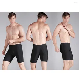 Herren-Bademode für Herren, Schwarz, Nylon, Badeanzug, Kompressionsshorts, Sportstrumpfhose (3XL)