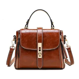 Evening Bags Genuine Leather Women bag Luxury Handbags Double Zipper Ladies Shoulder Bags Lock decoration Real Cowhide Handbag Bolso de mano 231121