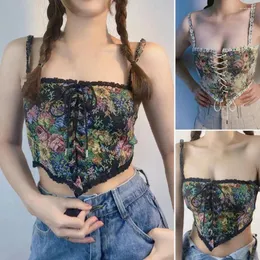 Kemerler çiçek deseni vintage fransız tarzı dantel underbust büstiyer parti