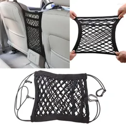 Storage Bags Car Interior Trunk Seat Back Elastic Mesh Net Styling Bag Pocket Cage 3 Layers Holder Accessories