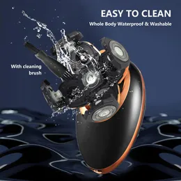 Shaver Electric 5 - In - One LCD Digital Display New Hair Machine Wash Rakning USB Charging281R