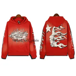 Mannen ontwerper hoodie Hellstar Studios blauw yoga heren en dames sweatshirt met capuchon Womens Hellstars shirt Amerikaanse casual luidspreker broek 438