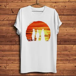 Men's T Shirts Sunset Samurai Champloo Mugen Funny Anime Tshirt Homme Men Breathable Short Sleeve Shirt Unisex Streetwear Tee No-sticker