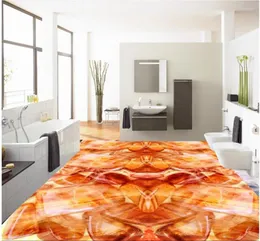 Tapety 3D Jade Stone Pebble Floor PVC Tapeta do łazienek Dekoracja domu