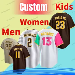 Custom Manny Machado Baseball 22 Juan Soto Jersey Yu Darvish Fernando Tatis Jr. Jake Cronenworth Wil Myers Trent Grisham Trevor Hoffman Blake Snell 2022 City Connect