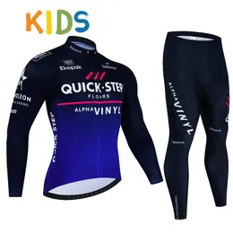 Cycling Jersey Sets High Quality Kids Cycling Clothing Summer Kids Jersey Set Biking Long Sleeve Clothes Suit MTB Children's Cycling Wear 231120