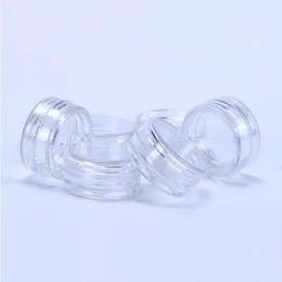2ml/2gram透明なプラスチック容器Jarポット化粧品クリームアイシャドウ爪のための透明な蓋2グラムサイズ粉末ジュエリーe-liquid xfilq