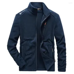 Männer Jacken Frühling Herbst Fleece Jacke Männer Militär Outdoor Windjacke Dicken Weichen Stoff Warme Männliche Chaqueta Hombre Plus Größe M-5XL