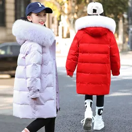 Doudoune Fille à Fleurs - Manteau Court Capuche Poches - Chaud Coupe-vent Hiver 3-11 Ans