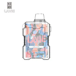 Original LAVIE Crystal Box 9000 Puff E-Zigaretten 72 mg Vape Pen 550 mAh wiederaufladbarer Akku 12 Geschmacksrichtungen 2 % 5 % Kapazität 18 ml Yakult