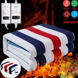 Coperta elettrica Coperta elettrica 220v Casa Camera da letto Tappetino riscaldatore termico Materasso riscaldante Termostato invernale Cuscino riscaldatore Temperatura costante 231120