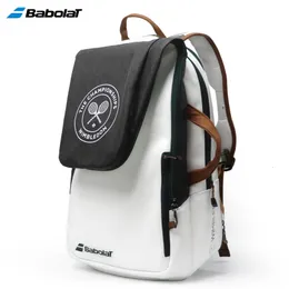 Sacos de tênis genuíno mochila puro wimbledon cobranding padel squash raquetes badminton saco grande capacidade raquete 231121