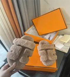 Designer Luxury Chypre Sandals Sheepskin Teddy Bear Bois de santals With Dust Bag And Box4479295
