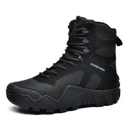 Botas ao ar livre de alta qualidade dos homens caminhadas à prova dwaterproof água trekking caça tênis montanha escalada botas tacticas hombre 231121