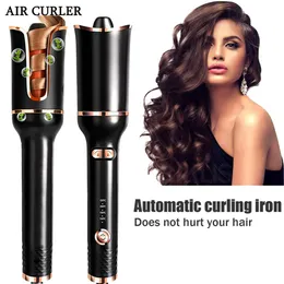 Curling Irons Curling Irons Automatic Hair Curler With Tourmaline Ceramic Heater And Led Digital Mini Portable Curler Air Curling Wand Tools 231120