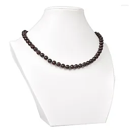 Kedjor choklad färg syntetiska pärlor halsbandsförsäljning smycken för kvinnliga fester bröllop ornament grossist