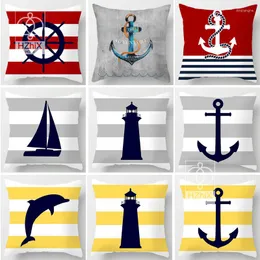 Pillow Case Marine Sailcase Home Office rzut poduszka