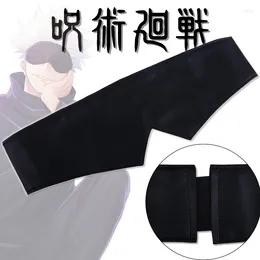 Fontes de festa jujutsu kaisen gojo satoru cosplay máscara venda anime prop sono sombra capa olho dormir eyepatch