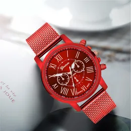 Principais relógios de pulso Luxurz Quartz Sport Militar Dial Band Wrist Watch Rhinestone Ladies Zegarek Damski