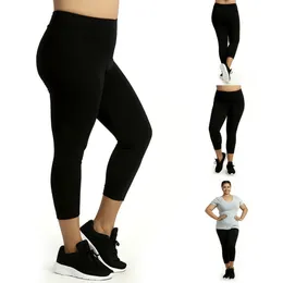 يوجا نساء كابري طماق اليوغا السراويل عالية الخصر اللياقة البدنية الرياضة لينة القطن حجم XL