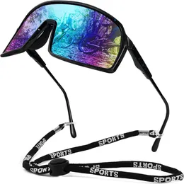 Men Women One Piece Oversized Shield Teens Sports Sunglasses Mirror Visor Baseball Cycling Outdoor Glasses B2905