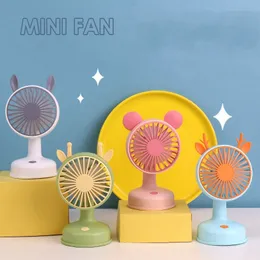 Mini Portable Handheld Fan USB Charging Air Cooling Desktop Fan with Phone Holder Outdoor Travel Indoor