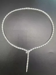 Дизайнерское змеиное ожерелье для женщин. Женское ожерелье с бриллиантами в форме змеи, цепочка элитных танцевальных вечеринок, роскошные ювелирные аксессуары, фестивальный подарок с коробкой