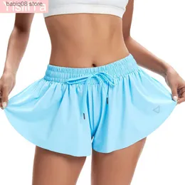 Yoga Kıyafet Salonu Etek Kadınlar için Spor Boş Zamanlar Culottes Badminton Golf Yoga Atletik Şort Tenis Skorts Trai etek plaj elbisesi yaz T230421