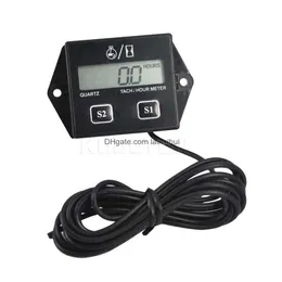 Other Auto Parts Motorcycle Engine Tach Hour Meter Guage 12V Lcd Display Waterproof Car Motor Boat Digital Tachometer For Motorbike Dhab2