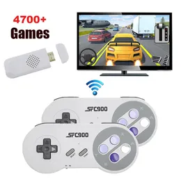 Controller di gioco Joystick Console di gioco wireless 24G adatta per stick compatibili SNES NES con giochi vintage 4700 integrati Drive SF900 231120