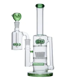 Встроенный перколятор Perc Heady Glass Bong Sprinkler Кальяны Водопроводные трубы Грибной крестовый перколятор Dab Rig Нефтяные вышки 18 мм с внутренней резьбой с золоуловителем LL