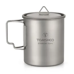 Camp Kitchen Tomshoo Ultralight 750mlカップ屋外ポータブルキャンプピクニックウォーターマグ