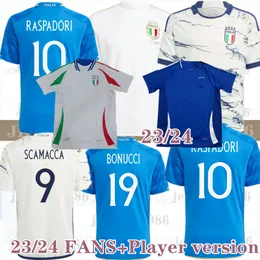 2023 24 Italien 125-årsjubileum Soccer Jerseys Italia Home 23 24 Maglie Da Calcio Verratti Chiesa Gnonto Football Shirt Lorenzo Pinamonti Politano Grifo Uniform