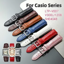Кожаный ремешок для часов для Casio LTP-V007L MTP-1303 1375 LTP-V007L-7E1/1208/LTH-1060/4048 ЖЕНЩИНА